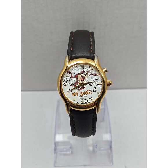 Vintage Armitron Looney Tunes Taz Me Sing Musical Watch Quartz 1995 New Battery - Picture 1 of 14